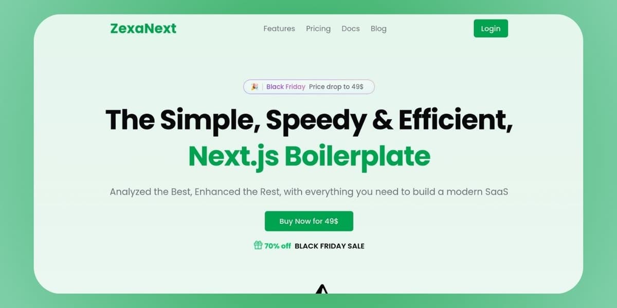 ZexaNext: The Next.js Boilerplate for SaaS